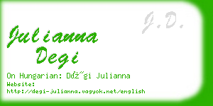 julianna degi business card